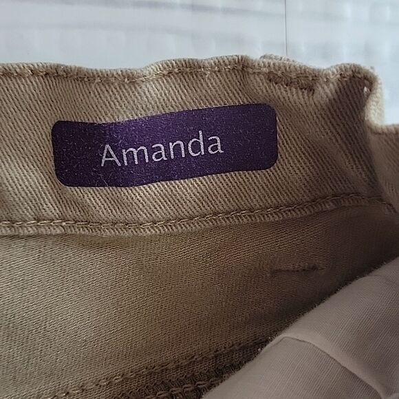 Gloria Vanderbilt Amand Tan Colored Jeans Womens Size 6 - Picture 10 of 14